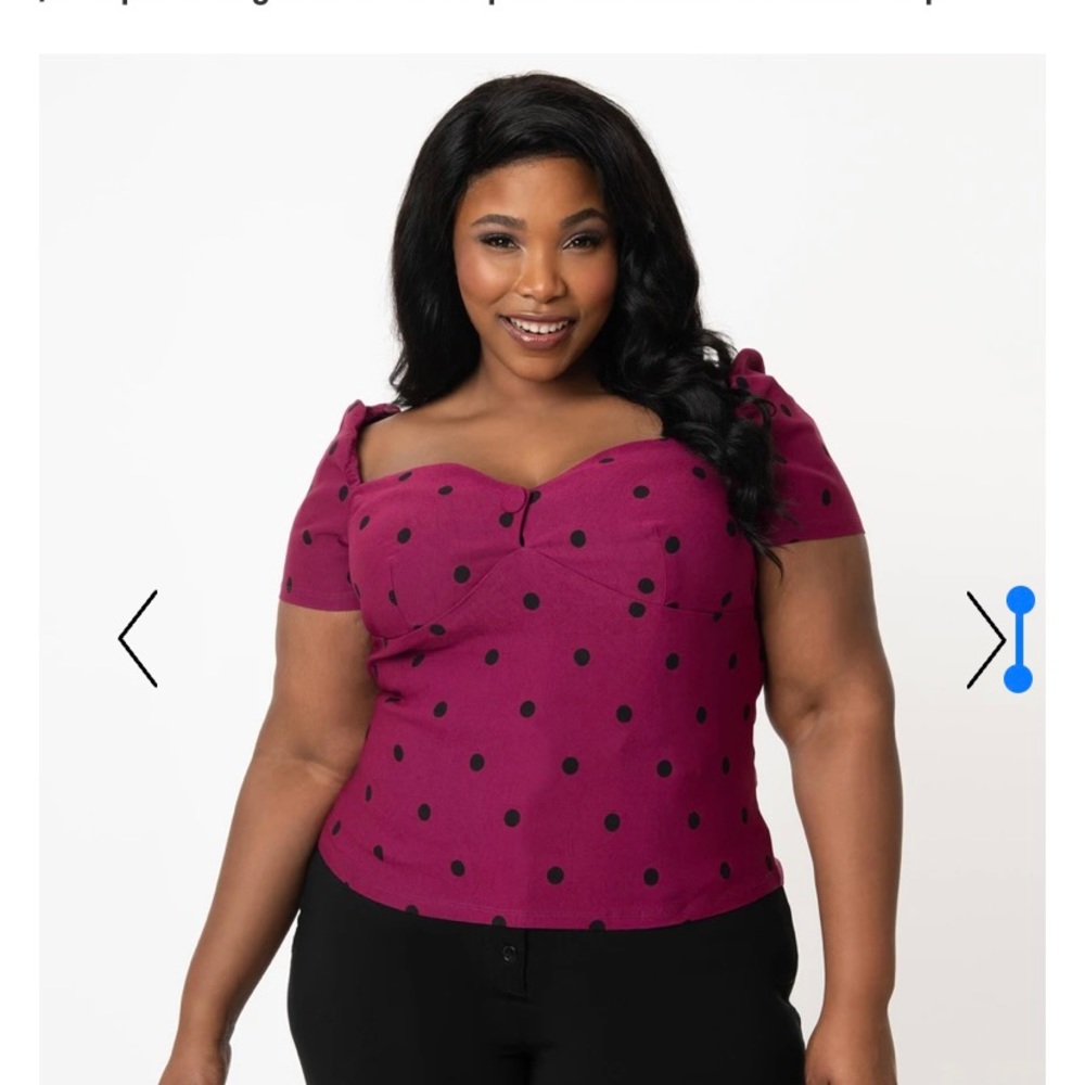 Unique Vintage Sweetheart Ruthie Top 5x